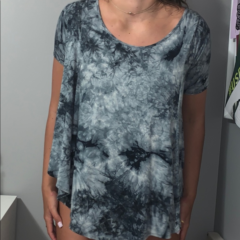 Navy & white top
